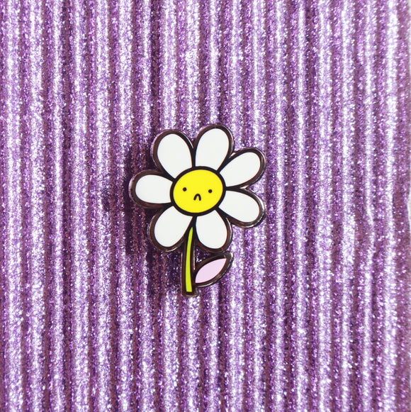 lily the daisy enamel pin