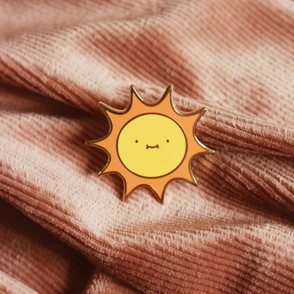 ollie the sun enamel pin
