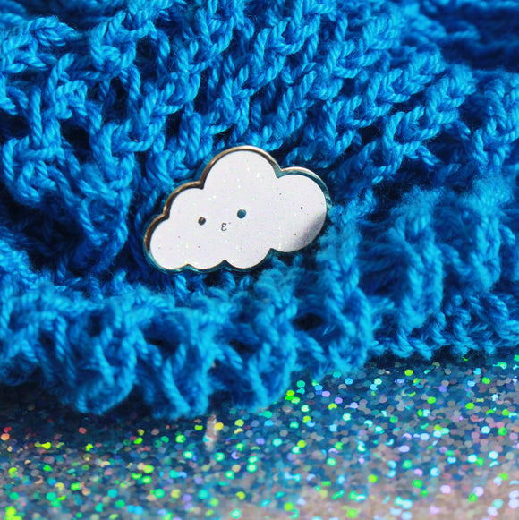 billy the cloud enamel pin