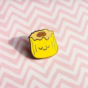 happy siew mai enamel pin