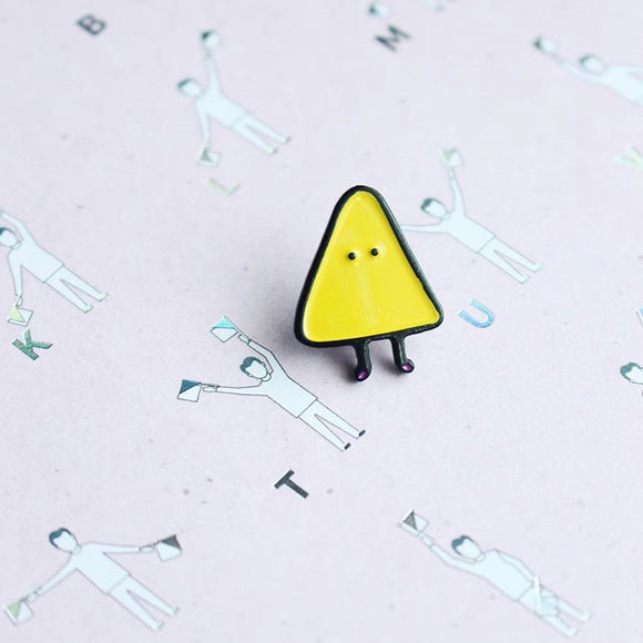 münsters: tripod enamel pin